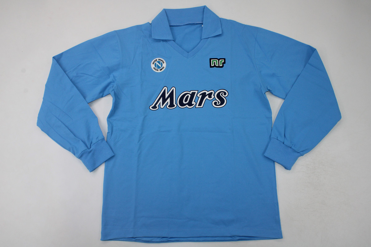 AAA Quality Napoli 89/90 Home Long Soccer Jersey